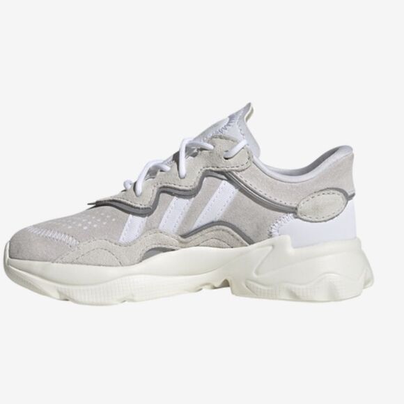 Pre-School Adidas Originals Ozweego Off White/Crystal White/Cloud White - Picture 2 of 16